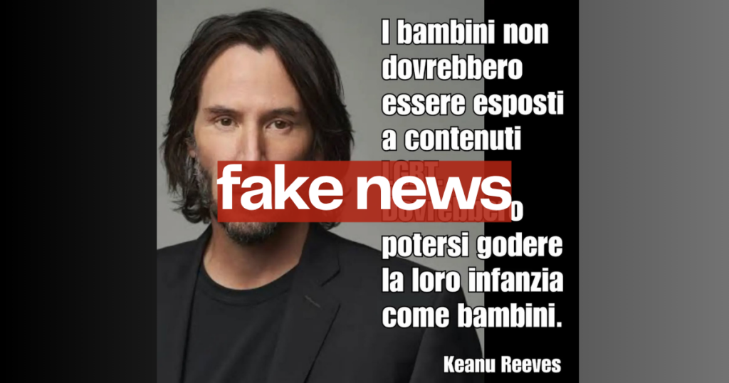 Keanu Reeves Post Il post di Keanu Reeves contro la comunità LGBTQ è un virgolettato ...