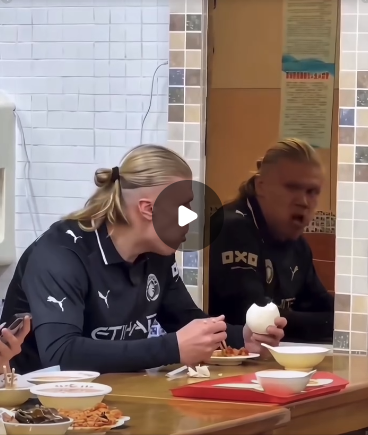 Questo video di Haaland che spaventa se stesso è un meme
