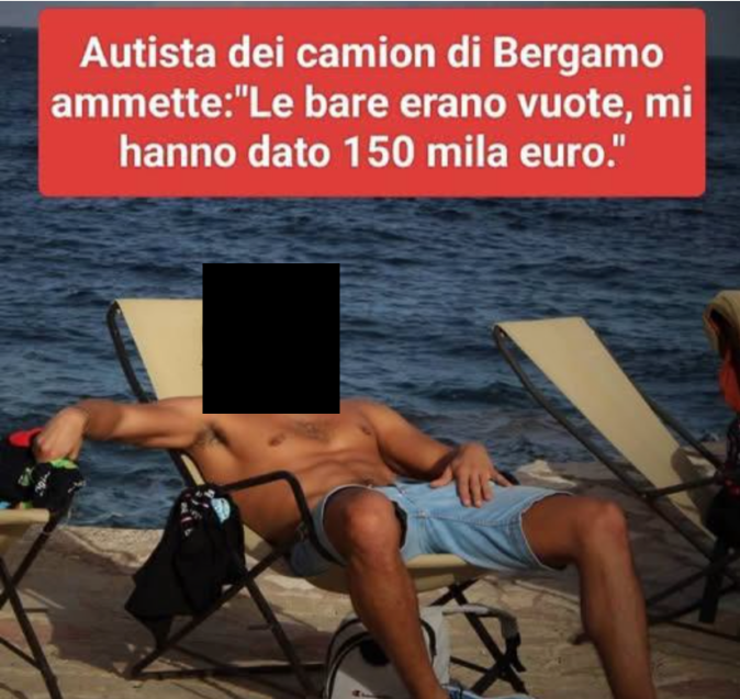 No, nessuno ha pagato 150mila euro gli autisti per fingere le bare di Bergamo fossero piene