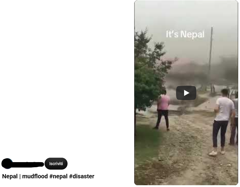 Uno dei video misattribuiti usati dalla AI come "prova"