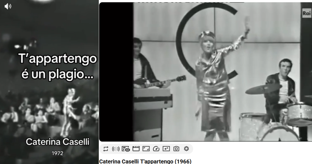 No, non è vero che Ambra Angiolini ha plagiato Ti Appartengo da Caterina Caselli: la AI lo ha fatto