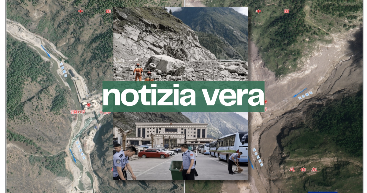 Sì, questa immagine del valico di Gyrong prima o dopo è vera (questa volta)