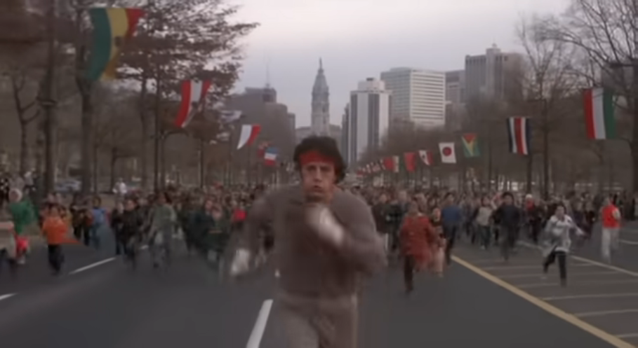 Sequenza tratta da Rocky 2 per scopo di illustrazione e verifica