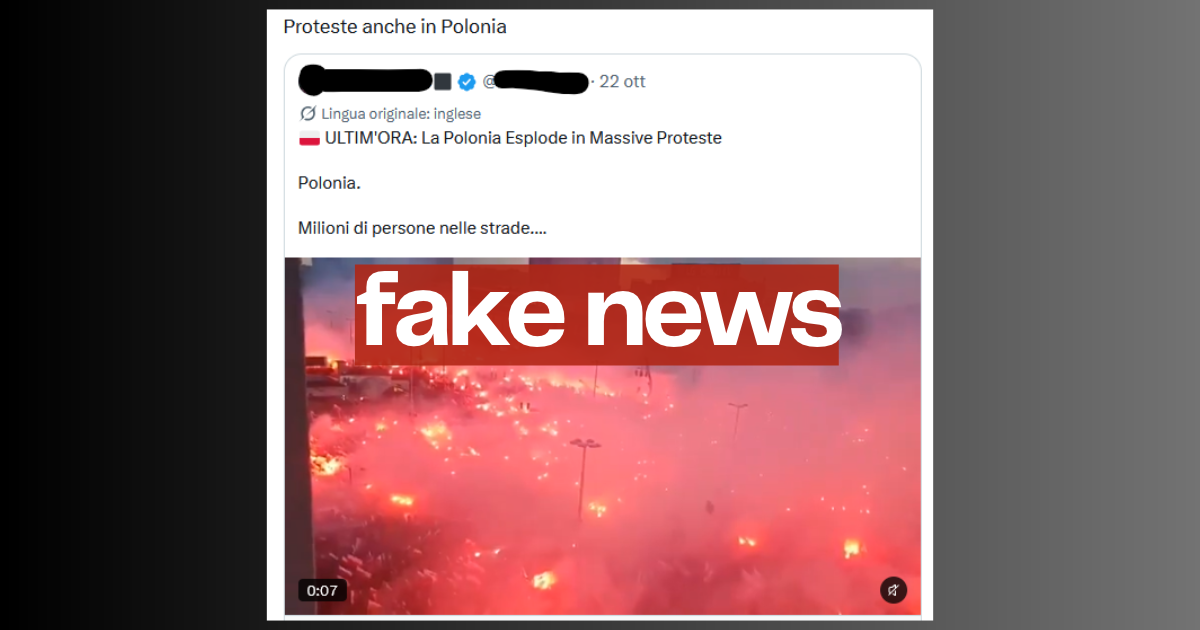 No, questo non è un video che dimostra che le proteste in Europa sono arrivate in Polonia