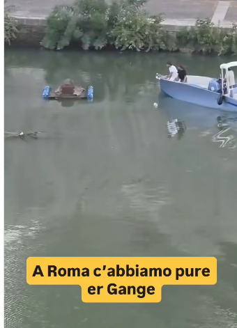 Spunta una bara sul Tevere: ma perchè?