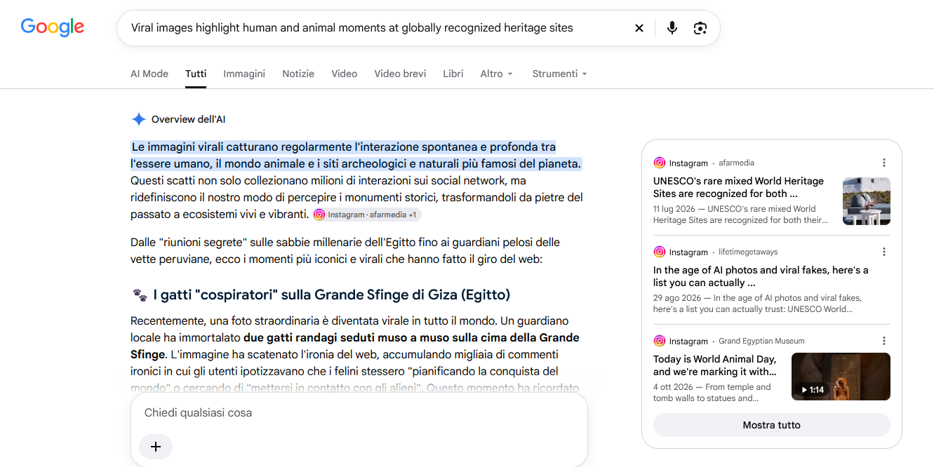 I risultati ZeroClick sui titoli immaginari