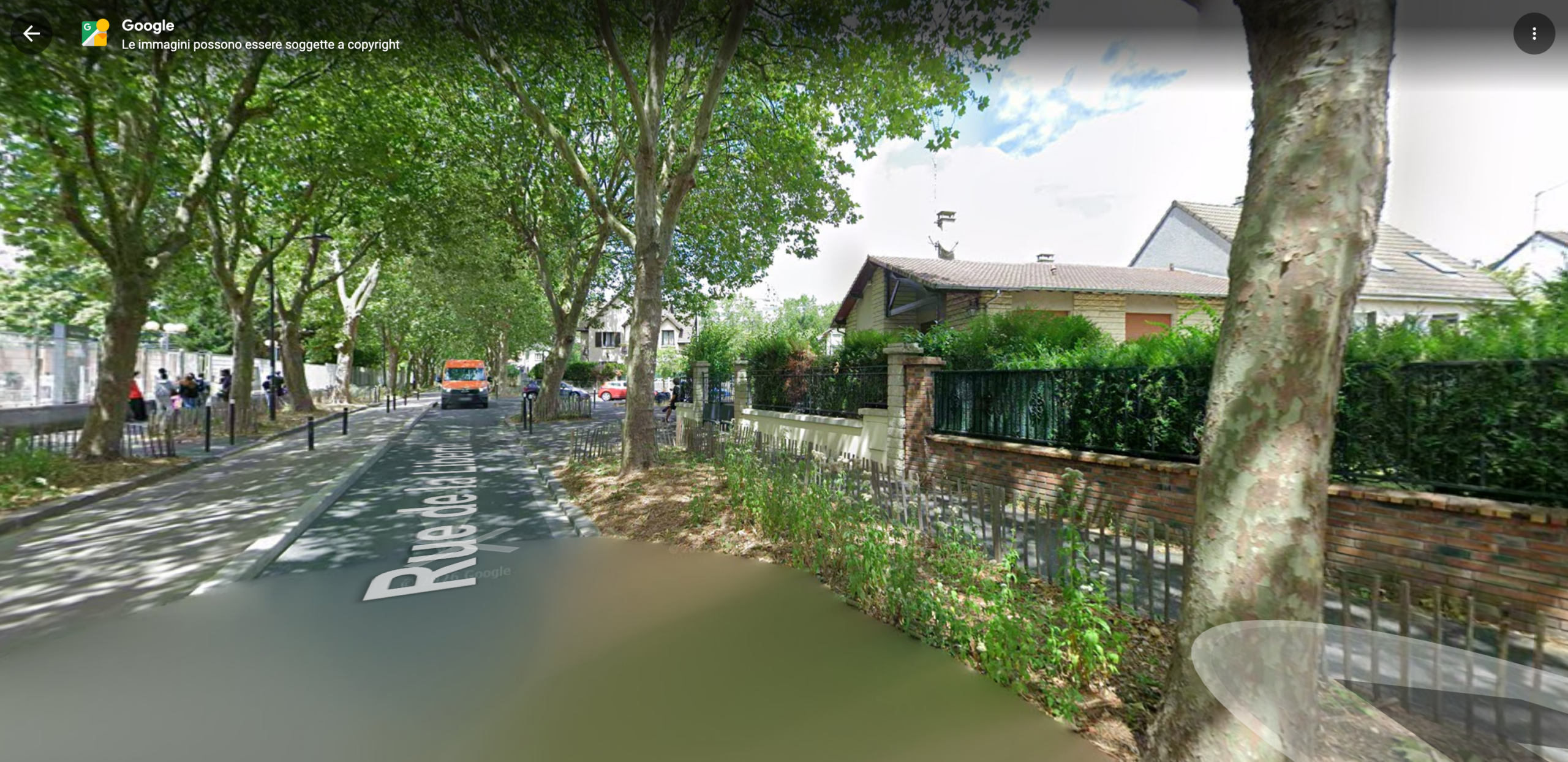 Screenshot dell'Istituto tratta da Google Maps