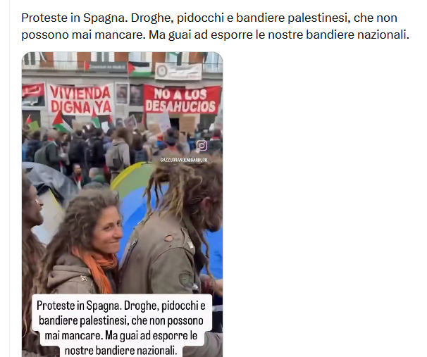Questo video di manifestanti spagnoli cenciosi e laceri sul monopattino è un prodotto della AI