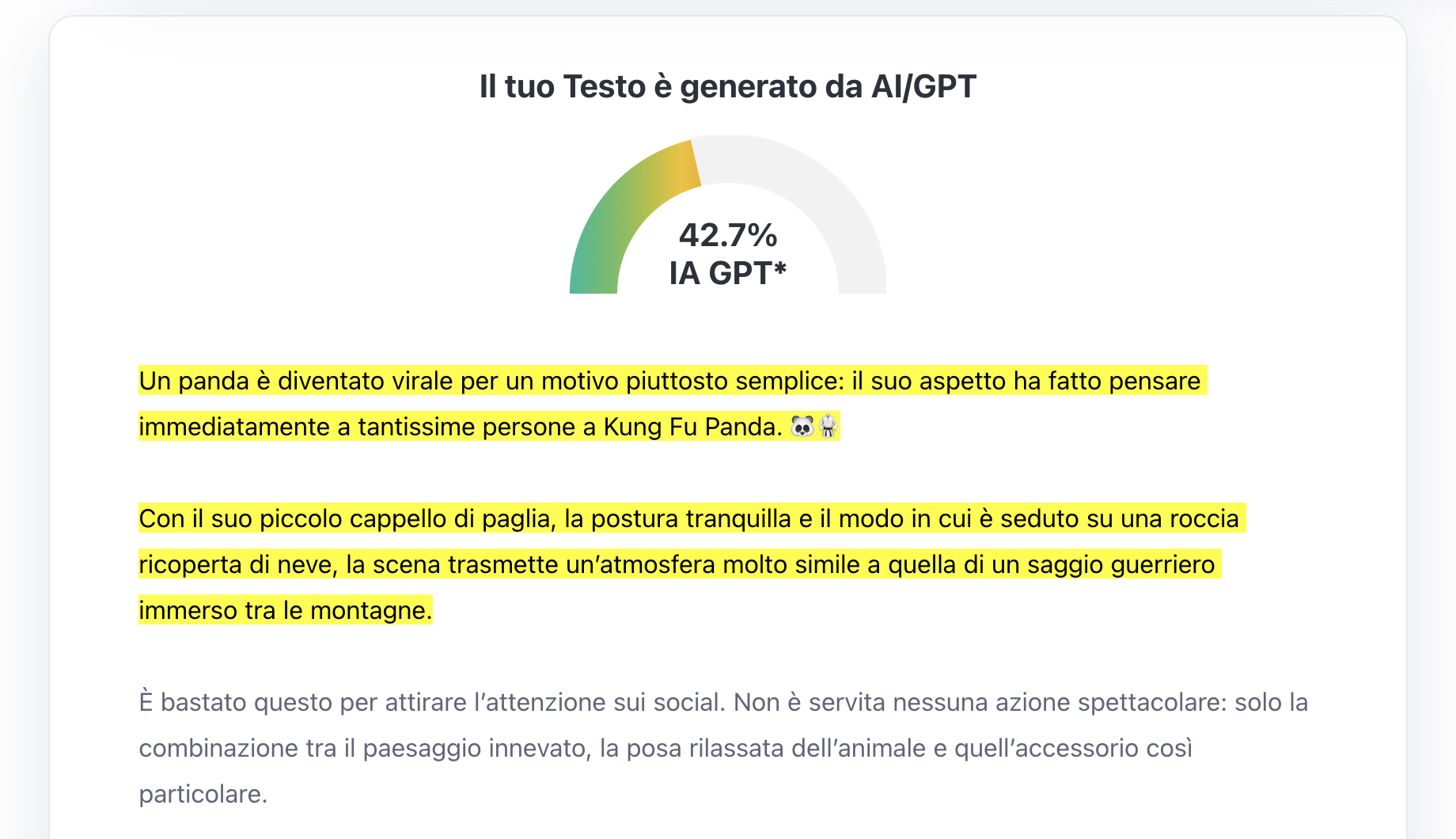 Analisi sul testo
