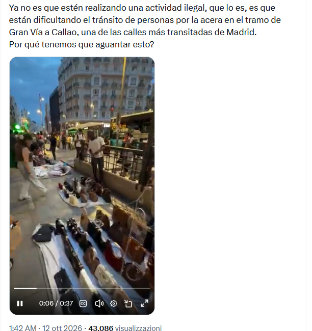 Il post contro i Manteros