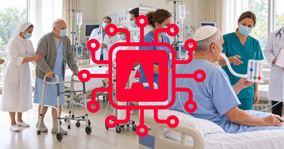 Le foto del Papa in ospedale che avete visto sono generate con AI (ed esportate da articoli divulgativi)
