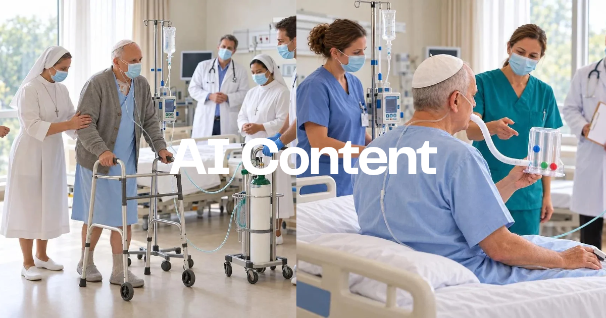 Le foto del Papa in ospedale che avete visto sono generate con AI (ed esportate da articoli divulgativi)
